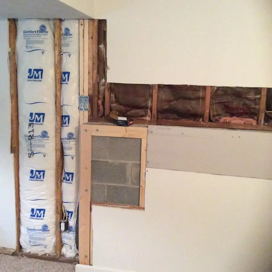 Wall insulation replacement during Structural Drying in Lampasas